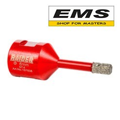 WWW.EMS.BG - МАГАЗИН ЗА МАЙСТОРИ - ЕМС ГРУП ООД РУСЕ - БОРКОРОНА DIAMOND Ф6мм DRY M14 ЗА ЪГЛОШЛАЙФ RAIDER-157838