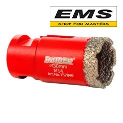 WWW.EMS.BG - МАГАЗИН ЗА МАЙСТОРИ - ЕМС ГРУП ООД РУСЕ -БОРКОРОНА DIAMOND DRY M14 Ø30мм RAIDER-157846