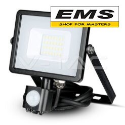 WWW.EMS.BG - МАГАЗИН ЗА МАЙСТОРИ - ЕМС ГРУП ООД РУСЕ - ПРОЖЕКТОР LED 20w-220v-6500k SMD + СЕНЗОР SAMSUNG V-TAC 453