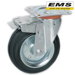 WWW.EMS.BG - МАГАЗИН ЗА МАЙСТОРИ - ЕМС ГРУП ООД РУСЕ - КОЛЕЛО С ПЛАНКА ВЪРТЯЩО+СПИРАЧКА ЧЕРНА ГУМА TELLURE ROTA