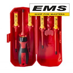 WWW.EMS.BG - МАГАЗИН ЗА МАЙСТОРИ - ЕМС ГРУП ООД РУСЕ - ОТВЕРТКИ ИЗОЛИРАНИ ДО 1000v КОМПЛЕКТ 8 ЧАСТИ TOPMASTER PROFESSIONAL 220139