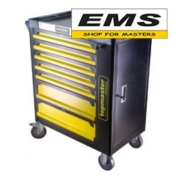WWW.EMS.BG - МАГАЗИН ЗА МАЙСТОРИ - ЕМС ГРУП ООД РУСЕ - КОЛИЧКА ЗА ИНСТРУМЕНТИ 7 ЧЕКМЕДЖЕТА 182 ЧАСТИ TOPMASTER PROFESSIONAL 455555