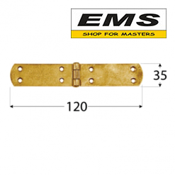 WWW.EMS.BG - МАГАЗИН ЗА МЙСТОРИ - ЕМС ГРУП ООД РУСЕ - ПАНТА ZF120 120 х 35 х 2,5 мм DMX 807101