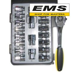 WWW.EMS.BG - МАГАЗИН ЗА МАЙСТОРИ - ЕМС ГРУП ООД РУСЕ - КОМПЛЕКТ ИНСТРУМЕНТИ 21 части ВЛОЖКИ ЗА ШПИЛКИ С ТРЕСЧОТКА TOPMASTER PROFESSIONAL 330315