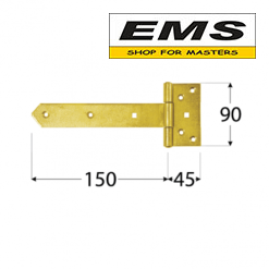 WWW.EMS.BG - МАГАЗИН ЗА МАЙСТОРИ - ЕМС ГРУП ООД РУСЕ - ПАНТА ZB150 150 х 45 х 90 х 3 мм DOMAX 8101