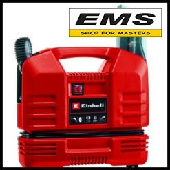 WWW.EMS.BG - МАГАЗИН ЗА МАЙСТОРИ - ЕМС ГРУП ООД РУСЕ КОМПРЕСОР БЕЗМАСЛЕН КОМПЛЕКТ С ПИСТОЛЕТ ЗА ГУМИ , МАРКУЧ И НАКРАЙНИЦИ - TC-AC OF Set - EINHELL - 4020660