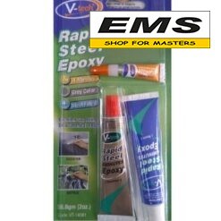 WWW.EMS.BG - МАГАЗИН ЗА МАЙСТОРИ -ЕМС ГРУП ООД РУСЕ - ЛЕПИЛО ТЕЧНА СТОМАНА 2-КОМПОНЕНТНО 4 минути СИВО V-TECH VT-140B1