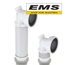 WWW.EMS.BG - МАГАЗИН ЗА МАЙСТОРИ - ЕМС ГРУП ООД РУСЕ - МАНШОН Ф110 ГОФРИРАН РАЗТЕГАТЕЛЕН КОЛЯНО С ИЗВОД 1 1/2" 142801