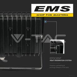WWW.EMS.BG - МАГАЗИН ЗА МАЙСТОРИ - ЕМС ГРУП ООД РУСЕ - ПРОЖЕКТОР LED F СЕРИЯ ЧЕРЕН V-TAC