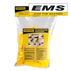WWW.EMS.BG - МАГАЗИН ЗА МАЙСТОРИ - ЕМС ГРУП ООД РУСЕ - КЛИНОВЕ ЗА НИВЕЛИРАНЕ НА ПЛОЧКИ (100бр) TOPMASTER PROFESSIONAL 329918W