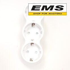 WWW.EMS.BG - МАГАЗИН ЗА МАЙСТОРИ - ЕМС ГРУП ООД РУСЕ - ЕЛ. РАЗКЛОНИТЕЛ 3 ГНЕЗДА АДАПТОР ЗА КОНТАКТ БЯЛ МЕЛОПЛАМ 355674