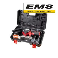 WWW.EMS.BG - МАГАЗИН ЗА МАЙСТОРИ - ЕМС ГРУП ООД РУСЕ - ТРИОН ВЕРИЖЕН АКУМУЛАТОРЕН 100mm 12v (2х2Ah) + 3 бр. ВЕРИГИ И КУФАР RD-GP24 Set RAIDER 075726