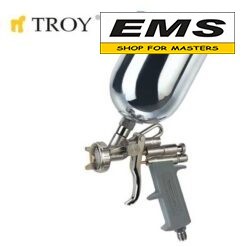 WWW.EMS.BG - МАГАЗИН ЗА МАЙСТОРИ - ЕМС ГРУП ООД РУСЕ - ПИСТОЛЕТ ЗА БОЯ ПНЕВМАТИЧЕН С ДЮЗА 2.5мм И ГОРНО КАЗАНЧЕ 0,6л TROY 18673