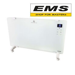 WWW.EMS.BG - МАГАЗИН ЗА МАЙСТОРИ - ЕМС ГРУП ООД РУСЕ КОНВЕКТОР ЕЛЕКТРИЧЕСКИ 2000w 220v СЪС СТОЙКА БЯЛО СТЪКЛО LED RD-PH02 RAIDER 078810