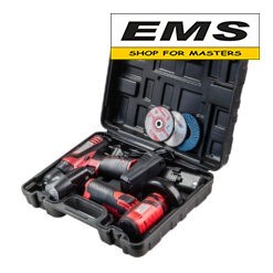 WWW.EMS.BG - МАГАЗИН ЗА МАЙСТОРИ - ЕМС ГРУП ООД РУСЕБОРМАШИНА И ЪГЛОШЛАЙФ Ø75x10мм АКУМУЛАТОРЕН 12v (2х2Ah) + 3 бр. ДИСКОВЕ RDP-CDLCAG03 Set RAIDER 030168