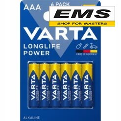 WWW.EMS.BG - МАГАЗИН ЗА МАЙСТОРИ - ЕМС ГРУП ООД РУСЕ - БАТЕРИЯ 1.5V R03 АAA LONGLIFE POWER /4 + 2 броя/ VARTA 605231