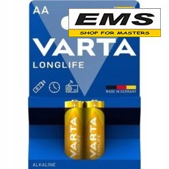 WWW.EMS.BG - МАГАЗИН ЗА МАЙСТОРИ - ЕМС ГРУП ООД РУСЕ - БАТЕРИЯ 1.5V R6 АА ALKALINE LONGLIFE /х2бр/ VARTA 594672