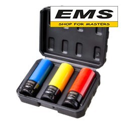 WWW.EMS.BG - МАГАЗИН ЗА МАЙСТОРИ - ЕМС ГРУП ООД РУСЕ - ВЛОЖКИ 1/2" УДАРНИ УДЪЛЖЕНИ К-КТ 17-19-21мм Cr-Mo TOPMASTER PROFESSIONAL 338805