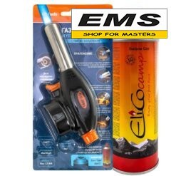 WWW.EMS.BG - ЕМС ГРУП ООД РУСЕ - КОМПЛЕКТ ГОРЕЛКА 1,25kw СЪС ЗАПАЛКА GB-TOOLS И ГАЗ 220г ELICO CAMP - GB-3001-S - Set