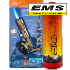 WWW.EMS.BG - ЕМС ГРУП ООД РУСЕ - КОМПЛЕКТ ГОРЕЛКА 1,85kw GB-TOOLS И ГАЗ 220г ELICO CAMP - GB-4001-S - Set