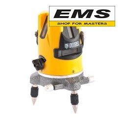 WWW.EMS.BG - МАГАЗИН ЗА МАЙСТОРИ - ЕМС ГРУП ООД РУСЕ - ЛАЗЕРЕН НИВЕЛИР 10м 3D ЧЕРВЕН ЛЪЧ С ОЧИЛА И ЧАНТА DENZEL 35070