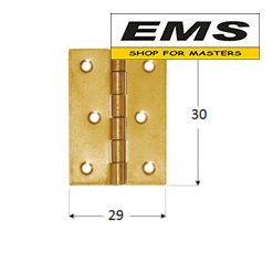 WWW.EMS.BG - МАГАЗИН ЗА МАЙСТОРИ - ЕМС ГРУП ООД РУСЕ - ПАНТА ZS30 30 х 29 х 1,0 мм /10бр ПАКЕТ/ ШАРНИРНА DOMAX 80121