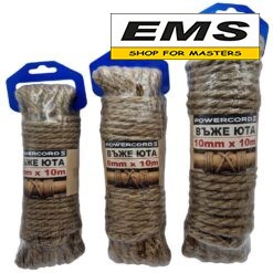ВЪЖЕ Ф6мм, Ф8мм, Ф10мм - 10м КОНОПЕНО (ЮТА) POWERCORD 75338 750339 750340