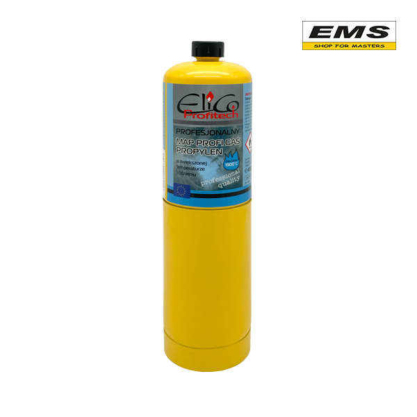 WWW.EMS.BG - ЕМС ГРУП ООД РУСЕ - ПРОФЕСИОНАЛНА ГАЗ 400г - PROFESSIONAL MAPP GAS 400g - MAX 1900°С - CGA600 - 1" - UP-60900 - ELICO - PROFITECH - 60900