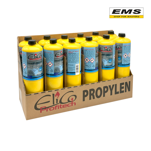 WWW.EMS.BG - ЕМС ГРУП ООД РУСЕ - ПРОФЕСИОНАЛНА ГАЗ 400г - PROFESSIONAL MAPP GAS 400g - MAX 1900°С - CGA600 - 1" - UP-60900 - ELICO - PROFITECH - 60900