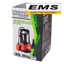 WWW.EMS.BG - ЕМС ГРУП ООД РУСЕ - МАГАЗИН ЗА МАЙСТОРИ - ПОМПА ВОДНА ПОТОПЯЕМА 15м3/h 900w INOX RD-WP61 RAIDER 070168