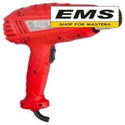 WWW.EMS.BG - ЕМС ГРУП ООД РУСЕ - МАГАЗИН ЗА МАЙСТОРИ - ПИСТОЛЕТ ЗА ГОРЕЩ ВЪЗДУХ 2000w 2степ. 4 дюзи RD-HG25 RAIDER 074313