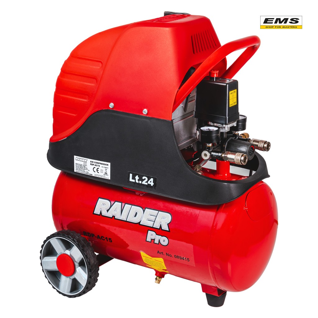 WWW.EMS.BG - ЕМС ГРУП ООД РУСЕ - МАГАЗИН ЗА МАЙСТОРИ - КОМПРЕСОР 24л. 1,5kw 230v 110L/min 8bar RDP-AC15 RAIDER 089415 WWW.EMS.BG - ЕМС ГРУП ООД РУСЕ - МАГАЗИН ЗА МАЙСТОРИ - КОМПРЕСОР 24л. 1,5kw 230v 110L/min 8bar RDP-AC15 RAIDER 089415