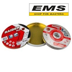 WWW.EMS.BG - ЕМС ГРУП ООД РУСЕ - МАГАЗИН ЗА МАЙСТОРИ - ДИСК Ф125х1.0х22.2mm A60T INOX ЗА РЯЗАНЕ НА МЕТАЛ МЕТ.КУТИЯ 10бр. PRO RAIDER 160158