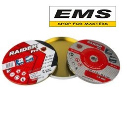 WWW.EMS.BG - ЕМС ГРУП ООД РУСЕ - МАГАЗИН ЗА МАЙСТОРИ - ДИСК Ф230х2.0х22.2mm A60T INOX ЗА РЯЗАНЕ НА МЕТАЛ МЕТ.КУТИЯ 5бр. PRO RAIDER 160159