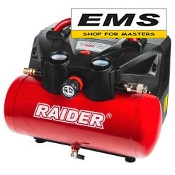 WWW.EMS.BG - ЕМС ГРУП ООД РУСЕ - МАГАЗИН ЗА МАЙСТОРИ - R20 КОМПРЕСОР 40V 6L 98L/min 9bar + АКСЕСОАРИ RDP-J6AC20 Solo RAIDER 089412