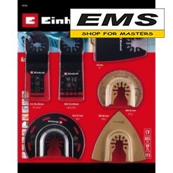 WWW.EMS.BG - ЕМС ГРУП ООД РУСЕ - МАГАЗИН ЗА МАЙСТОРИ - НОЖОВЕ И ПЛОЧА ЗА МНОГОФУНКЦИОНАЛЕН ИНСТРУМЕНТ 6бр. к-т EINHELL 708106