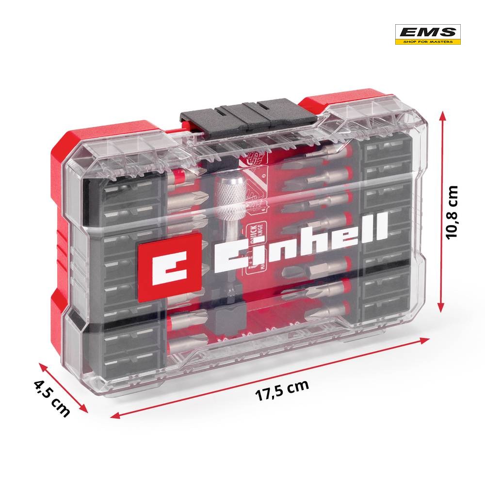 WWW.EMS.BG - ЕМС ГРУП ООД РУСЕ - МАГАЗИН ЗА МАЙСТОРИ - КОМПЛЕКТ НАКРАЙНИЦИ 33бр. EINHELL 118903