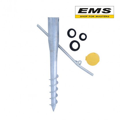 WWW.EMS.BG - МАГАЗИН ЗА МАЙСТОРИ - ЕМС ГРУП ООД РУСЕ - ОСНОВА PWO Ф60/550х1.7мм Zn ЗА КОЛОНА С ВИНТ DOMAX 48280