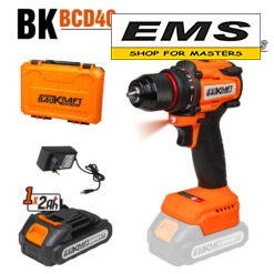 WWW.EMS.BG - МАГАЗИН ЗА МАЙСТОРИ - БОРМАШИНА АКУМУЛАТОРНА 40Nm 18v 2Ah 10mm BL Case BK-BCD40 BAUKRAFT 030612