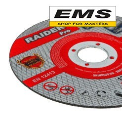 WWW.EMS.BG - МАГАЗИН ЗА МАЙСТОРИ - ДИСК Ф125х2.0х22.2mm A60T INOX ЗА РЯЗАНЕ НА МЕТАЛ МЕТ.КУТИЯ 50бр. PRO RAIDER 160160