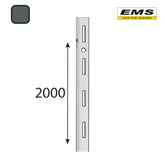 WWW.EMS.BG - ЕМС ГРУП ООД РУСЕ - ШИНА - ОСНОВА ЗА СТЕЛАЖ 2,0м СИВА AWLS 2000 INTEGRI - 54571 - DOMAX
