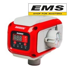 WWW.EMS.BG - МАГАЗИН ЗА МАЙСТОРИ - ПРЕСОСТАТ 2200w 1" 80°C 10bar РЕГ.МАНОМЕТЪР RD-EPC08 RAIDER 070195