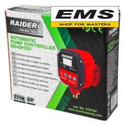 ПРЕСОСТАТ ЕЛЕКТРОНЕН 2200w 1/4" 80°C 10bar Digital RD-EPC07 RAIDER