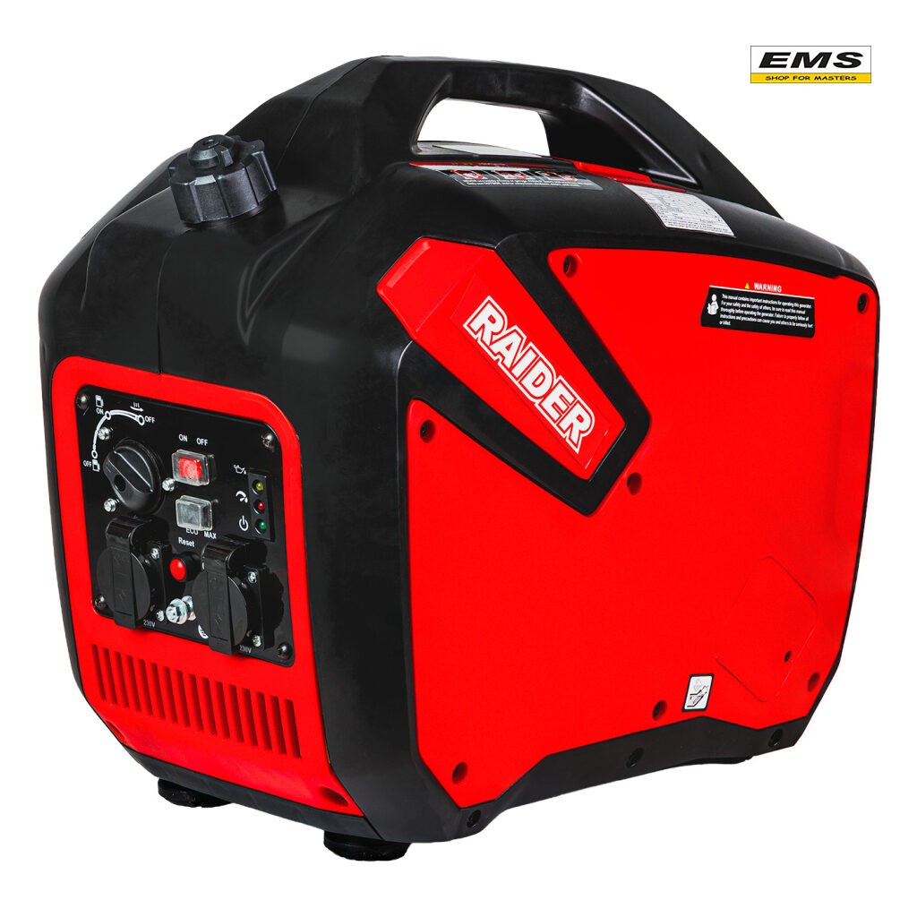 WWW.EMS.BG - МАГАЗИН ЗА МАЙСТОРИ - ГЕНЕРАТОР ЗА ТОК БЕНЗИНОВ 3,2kw ИНВЕРТОРЕН RD-GG19 RAIDER 090119