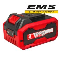 WWW.EMS.BG - МАГАЗИН ЗА МАЙСТОРИ - R20 БАТЕРИЯ 20V - 8,0 Ah RAIDER 131170