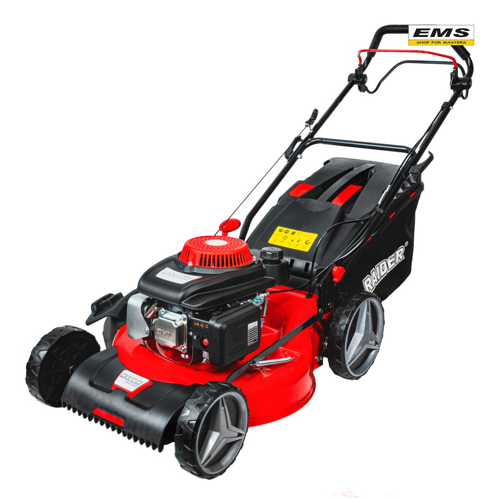 WWW.EMS.BG - МАГАЗИН ЗА МАЙСТОРИ - КОСАЧКА 4850w 520mm 196cc 3800m2 4в1 БЕНЗИНОВА САМОХОДНА RD-GLM23 RAIDER 075023