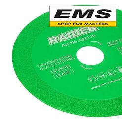 WWW.EMS.BG - МАГАЗИН ЗА МАЙСТОРИ - ДИСК ДИАМАНТЕН ЗА РЯЗАНЕ НА СТЪКЛО Ø125x22,23x15мм RD-G01 RAIDER 162118