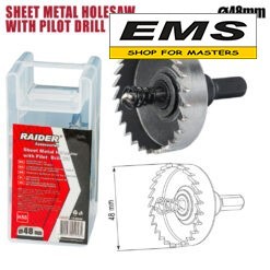 WWW.EMS.BG - МАГАЗИН ЗА МАЙСТОРИ - ЕМС ГРУП ООД РУСЕ - БОРКОРОНА ЗА ЛАМАРИНА ø48mm С ШЕСТОСТЕНЕН ВОДАЧ HSS RAIDER -154844