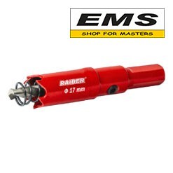 WWW.EMS.BG - МАГАЗИН ЗА МАЙСТОРИ - БОРКОРОНА HSS bi-metal Ø17 мм С ЦЕНТРИРАЩО СВРЕДЛО ЗА БОРМАШИНА RAIDER 157814