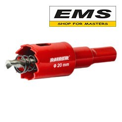 WWW.EMS.BG - МАГАЗИН ЗА МАЙСТОРИ - БОРКОРОНА HSS bi-metal Ø20 мм С ЦЕНТРИРАЩО СВРЕДЛО ЗА БОРМАШИНА RAIDER 157817